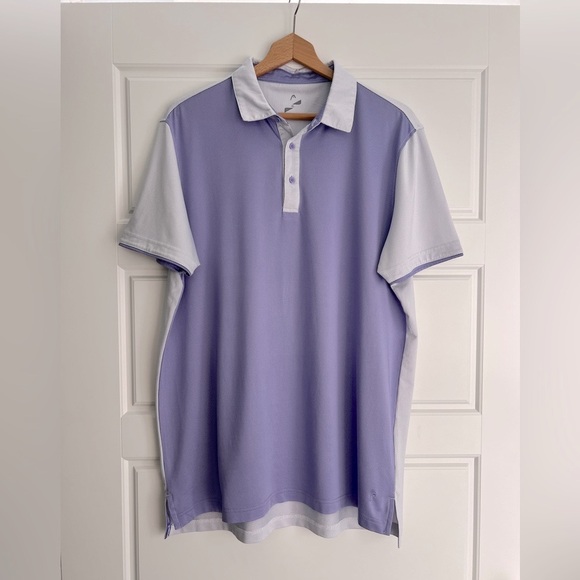 Men's Head Purple and White Golf Polo Shirt - Picture 1 of 5